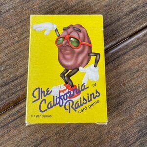 THE CALIFORNIA RAISINS CARD GAME VINTAGE 1987
